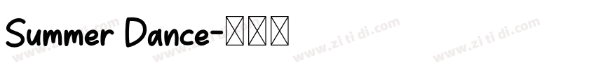 Summer Dance字体转换